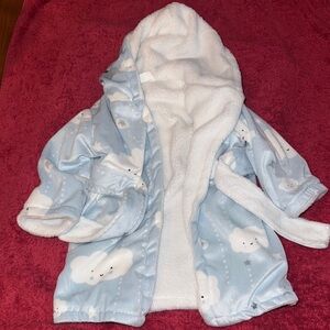 Cozy Blue Cloud Kids Robe